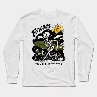 Sunny Skeleton Surf Long Sleeve T-Shirt